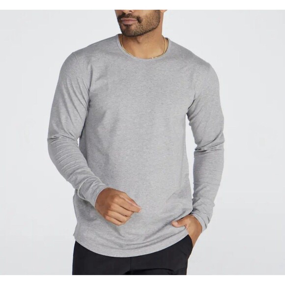 BYLT Drop Cut Long Sleeve LUX Shirt Size XL Performance Durable Heathered Gray - Picture 1 of 11